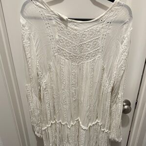 Free People White Lace Dress